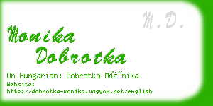 monika dobrotka business card